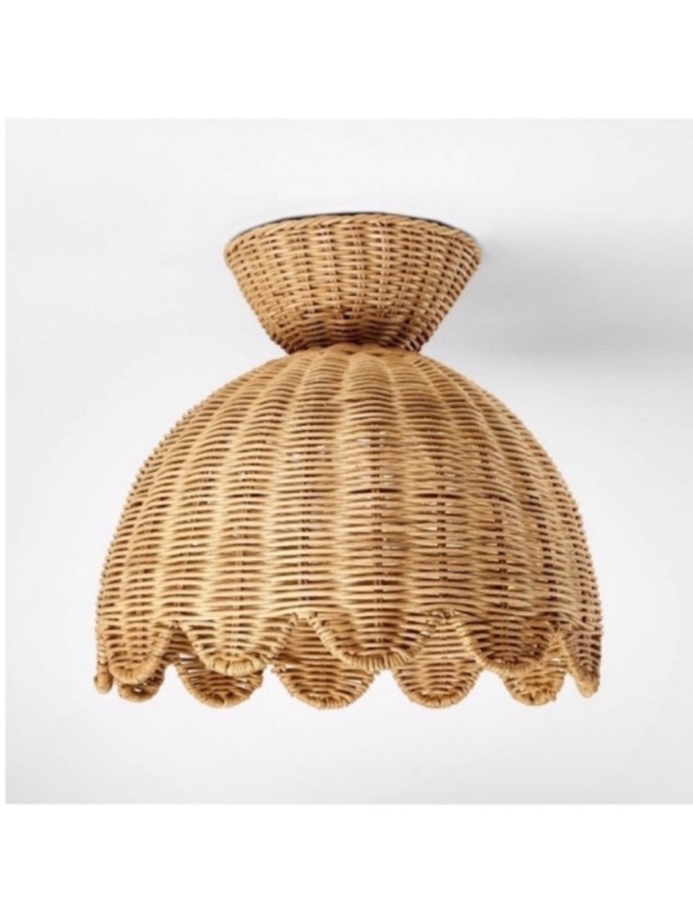 NWT Woven Flush Mount Ceiling Light - Threshold designed with Studio McGee